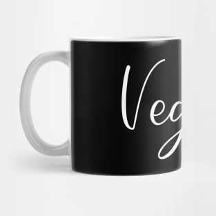 Vegan Heart Love Veganism Cute Writing Gift Family Black Mask Funny Mug